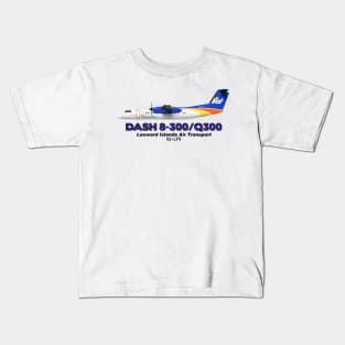 DeHavilland Canada Dash 8-300/Q300 - Leeward Islands Air Transport Kids T-Shirt